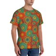 thumbnail image 2 of Bixox Men's Abstract Pattern Printed Short Sleeve Skinny Athletic T-Shirt, 2 of 6