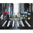 thumbnail image 2 of Goodrich, Chelsea 18x15 Black Ornate Wood Framed with Double Matting Museum Art Print Titled - NYC in the Rain, 2 of 4