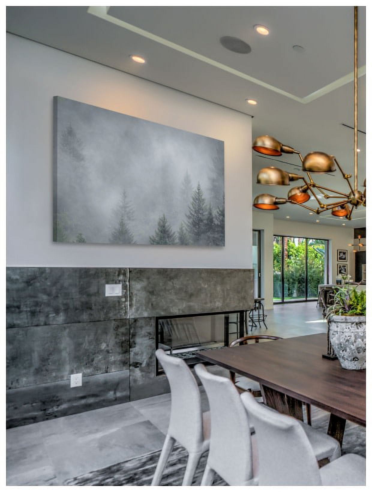 Marmont Hill "Foggy Pines" Painting Print on Canvas