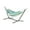 Country Club, variant on Bliss Hammocks Double Hammock w/ Space Saving 9ft. Stand & Premium Carry Bag - Teal, 78" L x 60" W