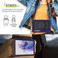 thumbnail image 6 of FJLBDE Case for Samsung Galaxy Tab S8 Plus 2022/S7 FE 2021/S7 Plus 2020 12.4-Inch with 360 Kickstand, Shoulder Strap Carrying Cover, Navy Blue, 6 of 6