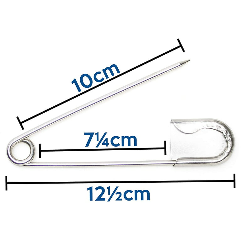 Large Safety Pins, 5 Inch Safety Pins, 10 Pcs Stainless Steel Safety Pins  For Blankets, Heavy Laundry, Upholstery