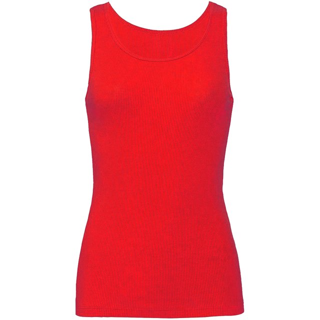 Bella + Canvas- Camiseta de tirantes en canalé para chica/mujer (Rojo)