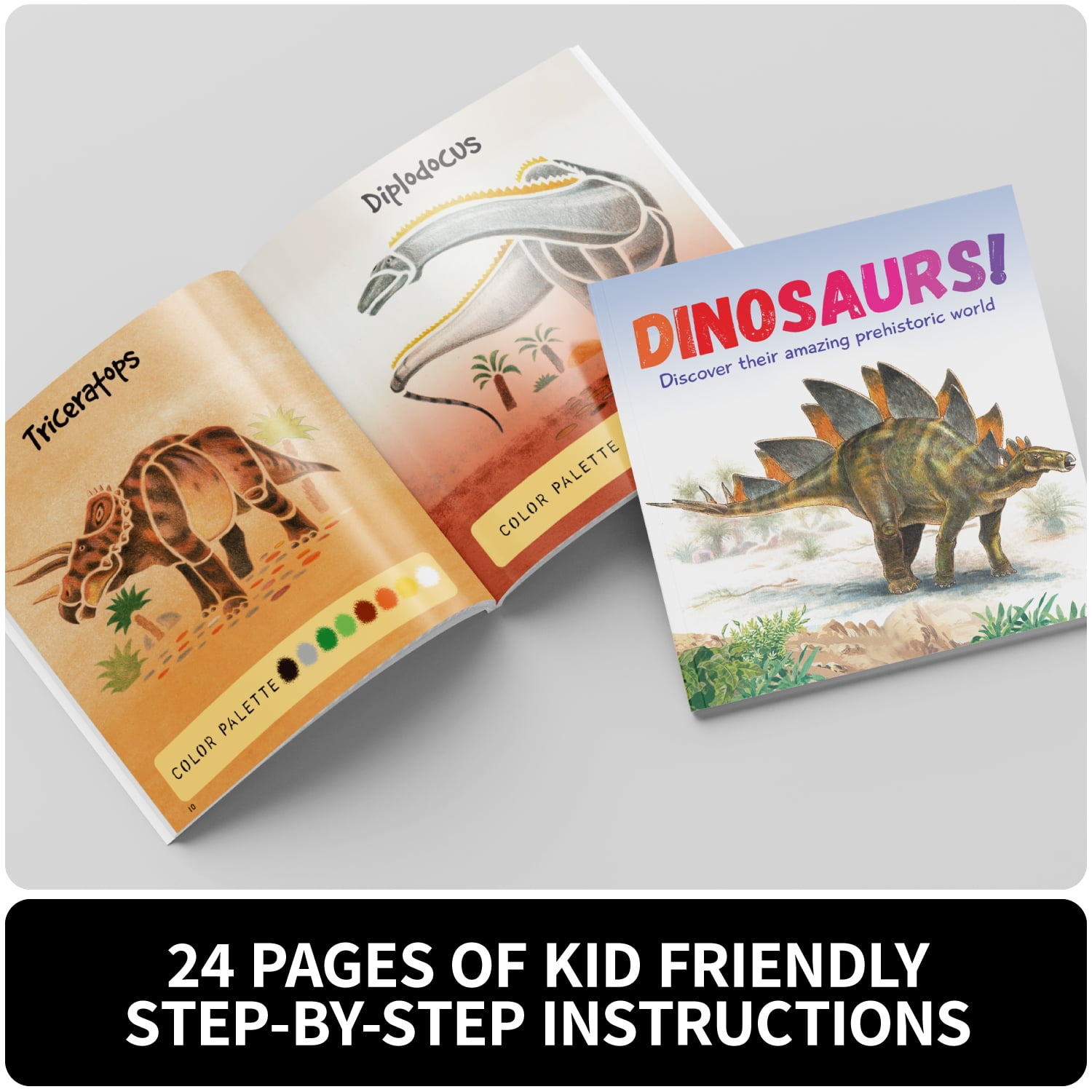  Drawing Stencils for Kids Ages 4-8 And 9+, Unique Dinosaur  Stencil Board & 260+ Fun Shapes - All-in-one Reusable Art Set For Kids  Travel Activities - Ideal Gift For Girls 