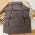 thumbnail image 3 of SonxaHe Little Boys' Puffer Coat Vest for Kids Warm Thickened Sleeveless Jacket Quilted Outdoor Winter Coats Brown,Sized 7-8, 3 of 6