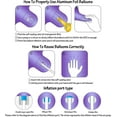 thumbnail image 3 of 40 Inch Purple Numbers 0-9 Birthday Party Decorations Helium Foil Mylar Number Balloon 3, 3 of 4
