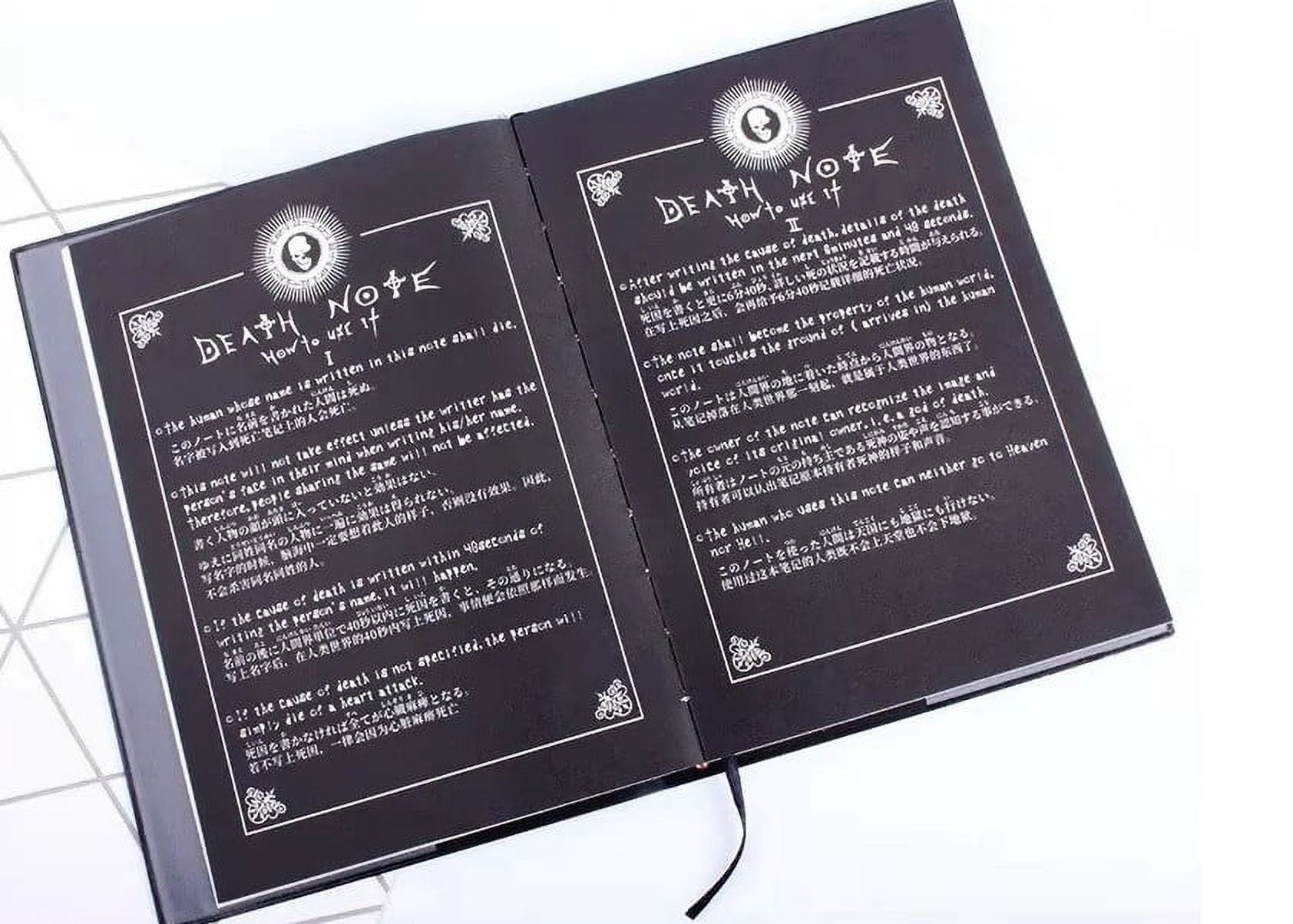 Anime Notebook with Feather Pen and Necklace 3 pcs set