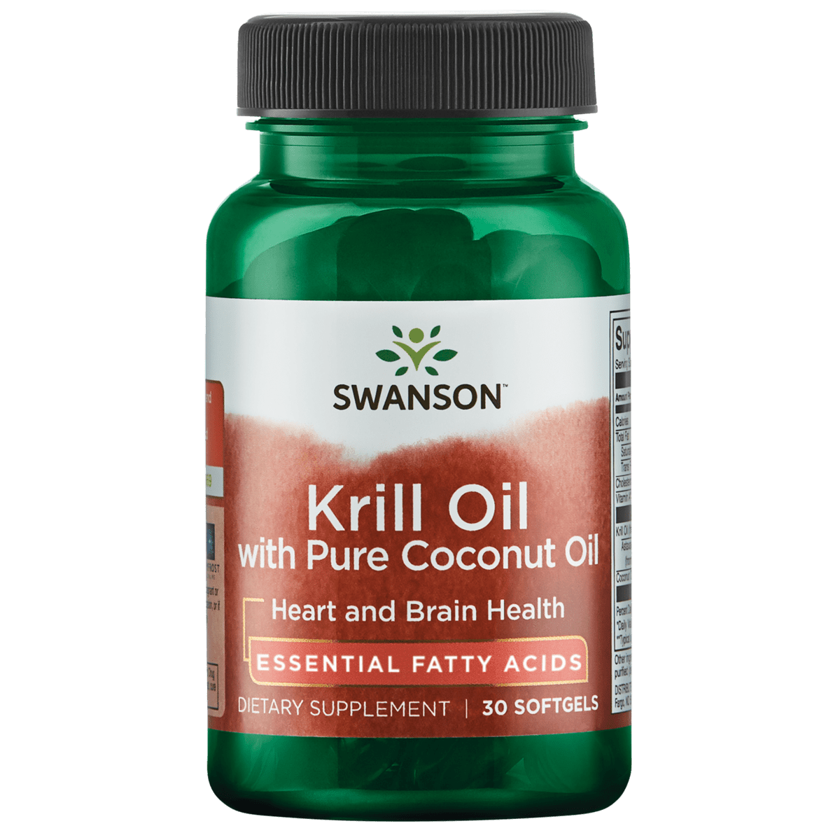 Swanson Omega-3 Krill Oil with Pure Coconut Oil - Featuring Rimfrost 30 Softgels