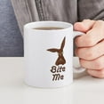 thumbnail image 6 of CafePress - Bite Me Easter Chocolate Bunny Mug - 11 oz Ceramic Mug - Novelty Coffee Tea Cup, 6 of 6
