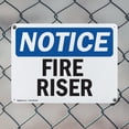 thumbnail image 5 of (2 Pack) Fire Riser OSHA Notice Sign 10 Inch X 7 Inch Indoor / Outdoor Rust-Free Aluminum Metal Signs for Workplace, Workshop, and Construction Site, Made in the USA, 5 of 8