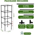 thumbnail image 4 of MQHUAYU 3-Pack 41.7'' Heavy-Duty Green Tomato Cages - Rust-Resistant Coated Steel Plant Supports with 20 Clips | Ideal for Climbing Vegetables, Flowers & Fruits, 4 of 8