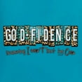 thumbnail image 6 of Wild Bobby Godfidence- Knowing I Can't But He Can Blue and Brown Cheetah Print Inspirational/Christian Men Tee, Light Turquoise, 4X-Large, 6 of 6