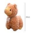 thumbnail image 3 of Mini juguetes de peluche Animal de peluche Alpaca Regución de emoción Encantadoras de suave para Nad Hogar Regalos de c , Brown 35cm CUTICAT Juguetes de peluche, 3 of 8