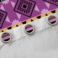 thumbnail image 4 of Manfei Southwestern Aztec Blackout Curtains Set of 2 (52x84 Each), , Purple Black Curtain, 4 of 6