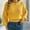 Yellow, variant on Hipattires Womens Thick Warm Sweaters Comfortable Tailored Pullover Solid Cropped Knitted Winter Tops Long Sleeve Orange Blouse for Women