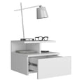 thumbnail image 2 of Miekor Furniture Floating Nightstand Flopini, One Drawer, White Finish 123116, 2 of 7