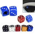 thumbnail image 2 of 2Pcs Universal Dice Shaped Motorcycle Tire alloy dice valve cap Valve Cap Aluminium Alloy Explosion-proof Valve Core Cover Accessory, 2 of 4