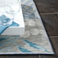 thumbnail image 5 of SAFAVIEH Sunrise Jane Floral Reversible Indoor/Outdoor Area Rug, Grey/Blue Ivory, 4' x 5'7", 5 of 9