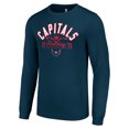 thumbnail image 2 of Men's Starter  Navy Washington Capitals Puck Long Sleeve T-Shirt, 2 of 3