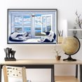 thumbnail image 3 of Cuadros Decorativos 5D Kit DIY Cat By The Window Pintura de diamante de taladro redondo completo (sz1078) Tmvgtek embutido en tela, 3 of 7