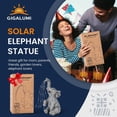 thumbnail image 4 of Solar Elephant Watering Decor for Gift, Outdoor Garden Statue with Constant LED Lights, Solar Statues for Gardens Patio, 4 of 7