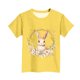 thumbnail image 3 of Manga Corta Crop Top para Niños con Lindo Estampado de Pascua, Cuello Redondo Casual Graphic Tee para 3-14 Años, Tela Suave Transpirable, 3 of 5
