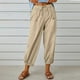thumbnail image 1 of WILLBEST Pantalones Casuales elegantes para Mujer, Capri de Cintura Alta con Cordón y Bolsillos, Diseño de Pierna Ancha y Corte Corto para Un Uso Diario Cómodo. XXXL, 1 of 7
