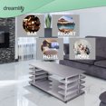 thumbnail image 4 of Coffee Tables with Storage Shelf for Living Room Rectangle High Gloss Side Table with Wheels RGB LED Light Remote Control MDF End Table - Grey, 4 of 10