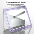 thumbnail image 2 of Back Case for iPad Pro 10.5" 2017/Air 3 2019, Slim Clear Transparent Back Cover with Shockproof Acrylic Back + Soft TPU Bumper Frame Anti-Fingerprint Lightweight, Pink, 2 of 6
