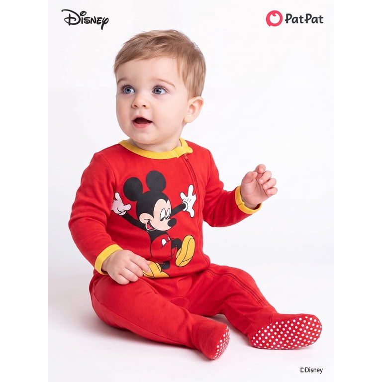 Disney Mickey Mouse Baby Footed Coverall photo 4