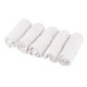 thumbnail image 1 of ¡Liquidación ionze! Paquete de 5 toallitas húmedas de algodón orgánico para bebé, toalla facial suave para recién nacidos, toallitas y toallas de muselina natural para piel sensible (Z-White), 1 of 6