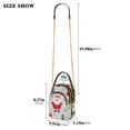thumbnail image 2 of FORMRS Crossbody Bag for Women Quilted Travel Shoulder Cell Phone Purse with Chain Strap Handbag, Gray Christmas Santa, 2 of 7