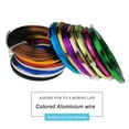 thumbnail image 4 of Cordon Métallique Couleurs Assorties Épaisseur Fils d'Aluminium Fonctionnement à la Folie Pratique à Installer Bricolage Résistant à la Rouille Résilience pour Artisanat Couleur Bronze, 4 of 9
