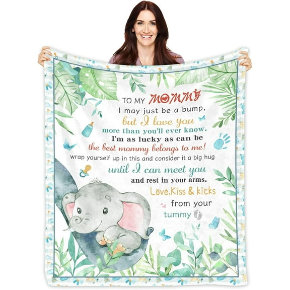 New Mom Gifts for Women, Mom to be Blanket, Gifts for Gender Reveal,First Time Mom Gifts Ideas, Best Gift for New Mom Mommy, New Pregnancy Gifts for Mom Throw Blanket 50" X 60"
