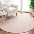 thumbnail image 2 of SAFAVIEH Metro Hartley Leaves Area Rug, Pink/Ivory, 6' x 6' Round, 2 of 8