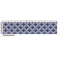 thumbnail image 2 of Oriental Fabric by the Yard Upholstery, Themed Repetitive Damask with Floral Motif in Diagonal Squares, Decorative Fabric for DIY and Home Accents, Indigo White by Ambesonne, 2 of 4