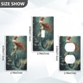 thumbnail image 4 of Switch Panel Switch Decoration 2.76x4.53x0.28 Inches Unused Outlet Cover Switch Plate Wall Plates Living Room Kitchen Bedroom Study Switches Christmas Lovely Mermaid, 4 of 8