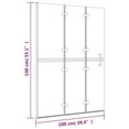 thumbnail image 5 of vidaXL Folding Shower Enclosure ESG 39.4"x55.1" White, 5 of 17
