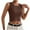 Brown, variant on UYISJ Women's Racerback Tank Top Basic Crewneck Sleeveless Ribbed Knit Fitted Crop Tunic Tops