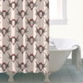 thumbnail image 4 of Beige Buffalo Skull Pattern Shower Curtain 72"x72" ,Bathroom Decorative Shower Curtains Set with 12 Hooks,Modern Waterproof Washable Shower Curtain, 4 of 6