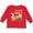 Red, variant on Inktastic Two and Digging It Bulldozer 2nd Birthday Boys or Girls Long Sleeve Toddler T-Shirt