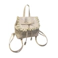 thumbnail image 4 of Mini mochila con cremallera suave, ligera e informal, ideal para , viajes y desplazamientos diarios. Blanco, 4 of 9