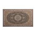 thumbnail image 2 of Farmhouse Boho Dark Brown Pattern Rugs and Mats Non Skid Washable Absorbent Microfiber Soft Kitchen Mat for Floor Set Of 2 Decor Stain Resistant 17"x47"+17"x30", 2 of 7