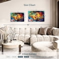 thumbnail image 4 of Elephant Stock Colorful Music Collage Wall Art - Horizontal Canvas Wall Art - Living Room Wall Decor - Music Canvas - Orange And Blue Decor - 36" x 24", 4 of 8