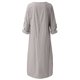thumbnail image 5 of ICHUANYI Liquidación Moda Mujer Verano Casual Manga Completa Cuello Redondo Sólido Lino Manga Larga Vestido Largo ICHUANYI WER202308253540, 5 of 7