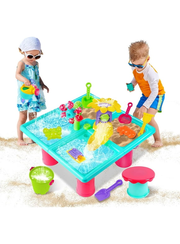 VATOS Water Table for Toddlers Aged 3+,  Beach Backyard Garden Outdoor Toy
