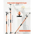 thumbnail image 2 of VEVOR Cabinet Jack Support Pole, 4-Pack, 45.7-114.2 Inch Steel Telescopic Quick Support Rod, Adjustable 3rd Hand System up to 154 lbs Capacity for Installing Cabinets, Lifting Drywall, Cargo Bars, 2 of 9