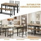 thumbnail image 4 of Juego de Mesa y 4 Sillas para Comedor con Estante de Almacenamiento, Set Completo para Comedor en Casa, 4 of 5