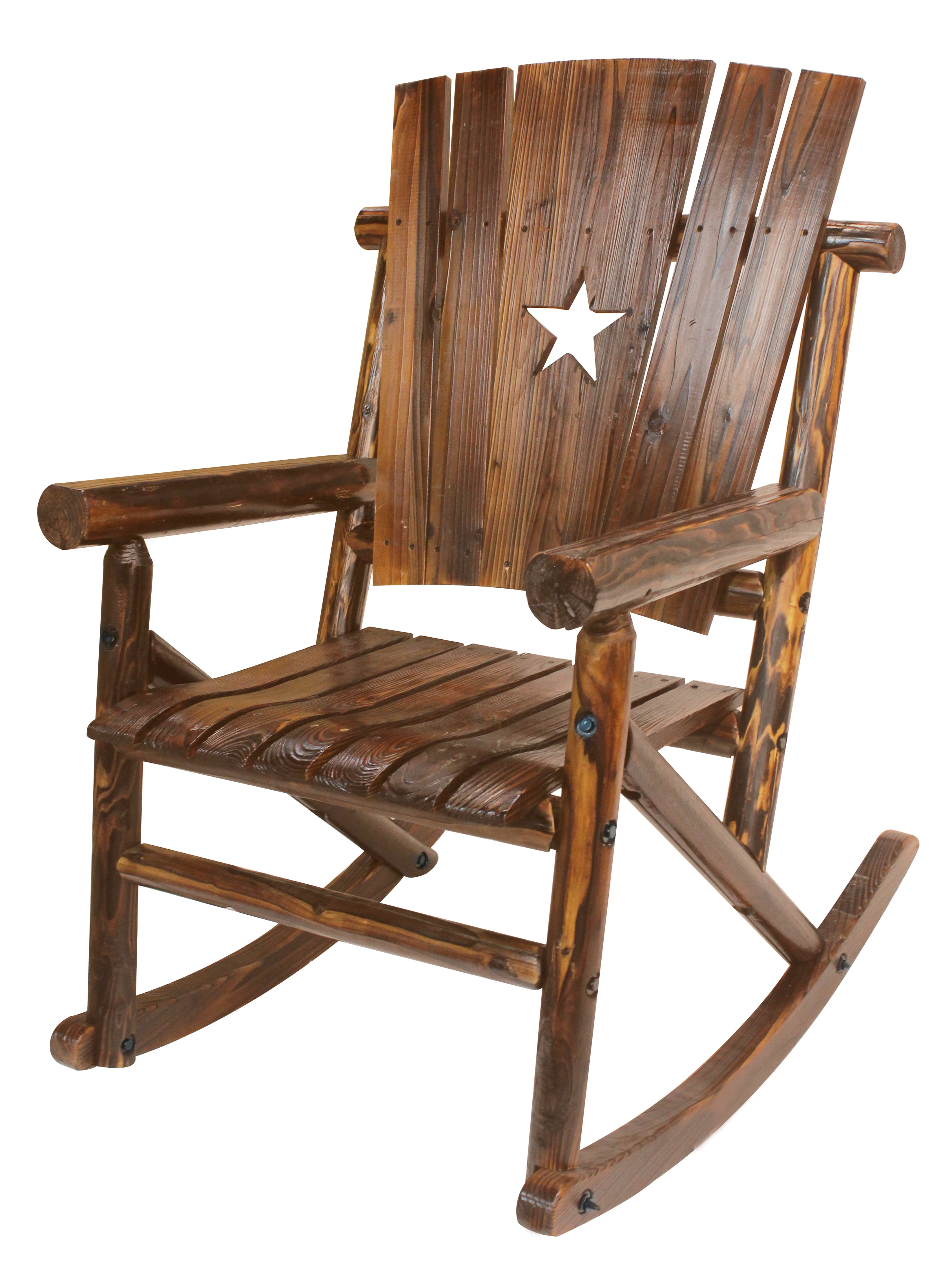 Leigh Country Char-log Rocker With Star Cutout