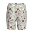thumbnail image 7 of Daiia Funny Cat White Mens Woven Stretch Pajama Short,Short Pajama Pants-X-Large, 7 of 7